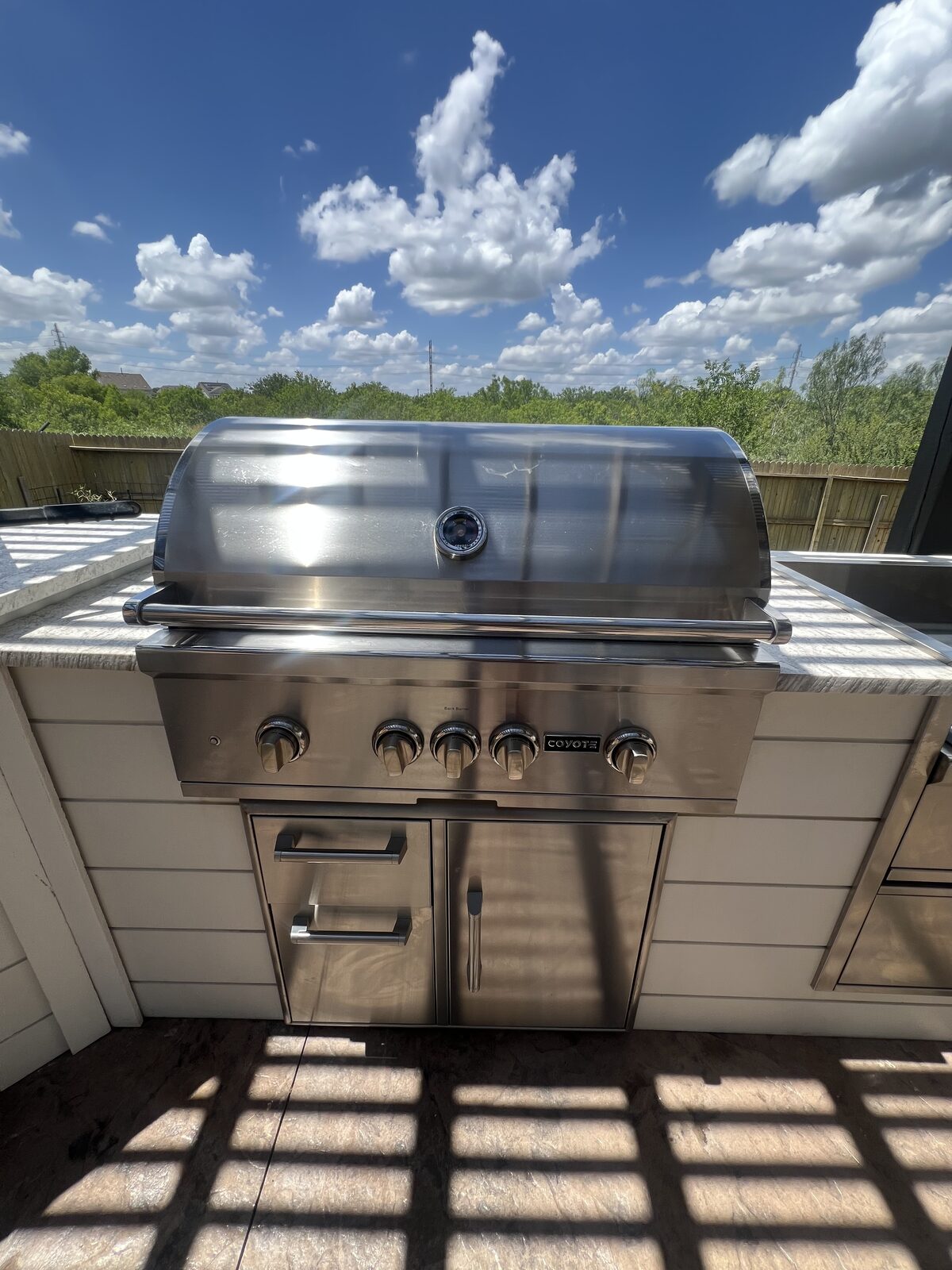 Deep-cleaned Coyote grill, restored to like-new condition